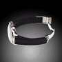 Rubber B strap M101 Black with red stitching