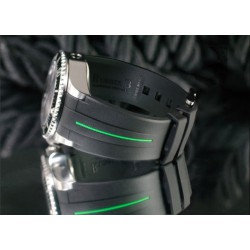 Bracelet RubberB M107 Noir/Vert