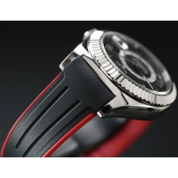 Rubber B strap M110 Black/Red