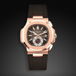 Bracelet RubberB PK77 pour Patek Philippe Nautilus Marron foncé