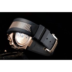 Bracelet RubberB PK77 pour Patek Philippe Nautilus noir & doré