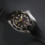 RubberB bracelet T800 pour Tudor Noir