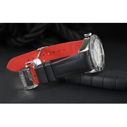 RubberB bracelet T800 pour Tudor Noir/Rouge