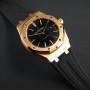 Rubber B strap APC41 Black for Audemars Piguet On Strap 41mm