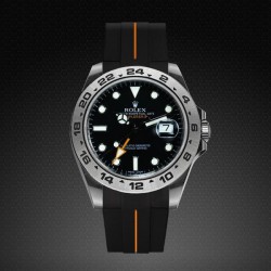 Bracelet RubberB M105 Noir/Orange