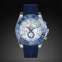 RubberB strap M109 Navy/ Blue for Rolex Yachtmaster II 44mm