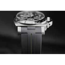 Bracelet RubberB Luminor 44 mm Noir/Vert