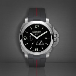 Bracelet RubberB Luminor 44 mm 1950 Type II Noir/Rouge