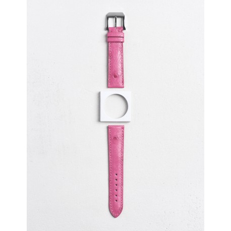 Camille Fournet strap Oostrich pink