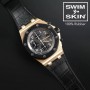 Rubber B strap APC42 Alligator SwimSkin Black 