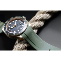 Rubber B strap T803 Military Green with buckle  