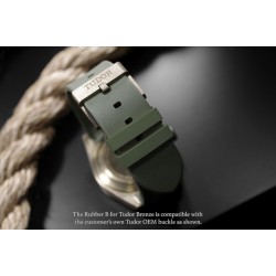 Rubber B strap T803 Military Green with buckle  