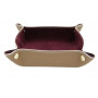 Valet Tray in calf leather and suede