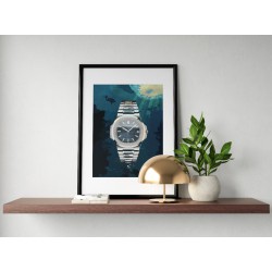 Watchoniste X MisterChrono art printing - 50 shades of blue - 50x70