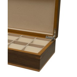 Clipperton - Box for 10 Watches - Brown Wood - KronoKeeper