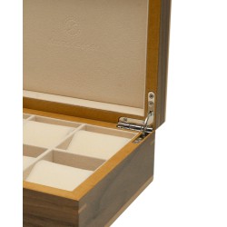 Clipperton - Box for 6 Watches - Brown Wood - KronoKeeper