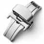 Double folding clasps for leather straps ,stainless steel polished