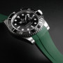 Rubber B strap M206 Black with buckle for Submariner Ceramic 41mm