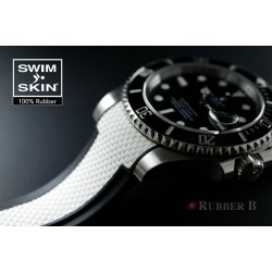 Rubber B strap Swimskin Ballistic white