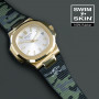 RubberB strap SwimSkin Twill for Patek Philippe Nautilus - Camo