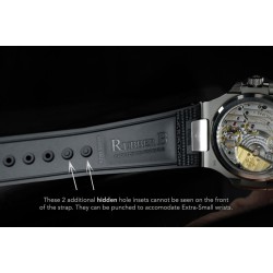 Bracelet RubberB PK77 pour Patek Philippe Nautilus noir & doré