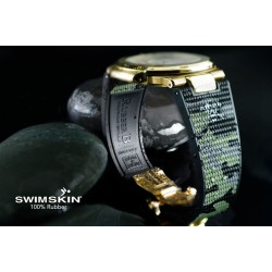 RubberB strap SwimSkin Twill for Patek Philippe Nautilus - Camo