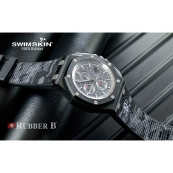 Rubber B strap Sailcloth SwimSkin APC44 Black  