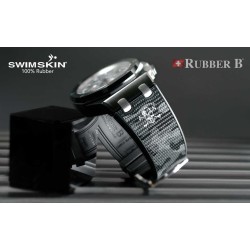 Rubber B strap Sailcloth SwimSkin APC44 Black  