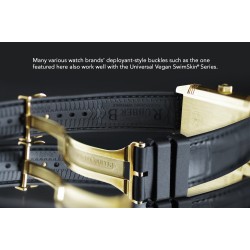 Bracelet Rubber B Alligator SwimSkin PS22 - Noir