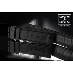 Bracelet Rubber B Alligator SwimSkin PS22 - Noir