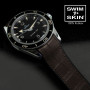 Rubber B strap Alligator SwimSkin for Omega Seamaster Heritage 21mm -