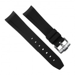 Bracelet RubberB M106 Noir avec boucle