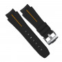 Rubber B strap M107 Black/Orange with buckle