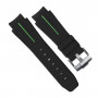 Bracelet RubberB M107 Noir/Vert