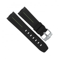 RubberB Strap Luminor 44 mm Black/Green