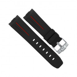 RubberB Strap Luminor 44 mm Black/Red