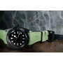 RubberB strap T805 for Tudor Military Green