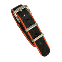 Seat Belt Nato - Noir/Orange