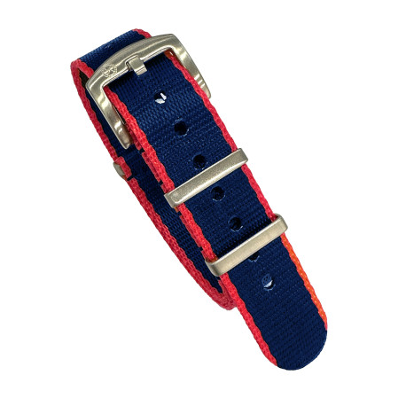 Seat Belt Nato - Rouge/Bleu