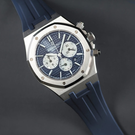 Rubber B Strap APB41 Abyss Blue for Audemars Piguet Royal Oak 41mm on Leather or Bracelet - Classic Series