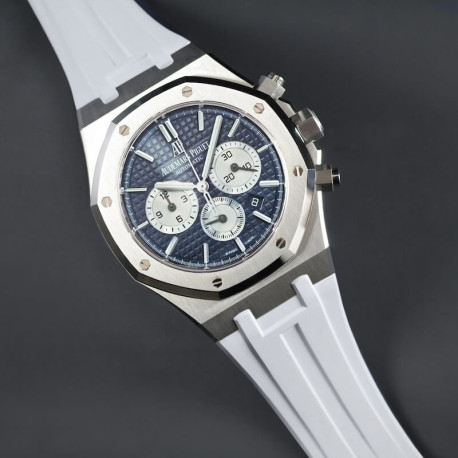 Rubber B Strap APB41 White for Audemars Piguet Royal Oak 41mm on Leather or Bracelet - Classic Series