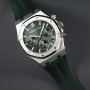 Rubber B Strap APB41 Hunter Green for Audemars Piguet Royal Oak 41mm on Leather or Bracelet - Classic Series