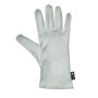 Paire de gants gris argenté en microfibre