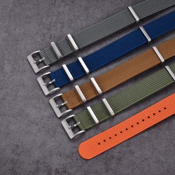 KronoKeeper ribbed nato strap - Orange