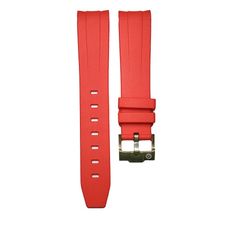 Rubber strap for Omega MoonSwatch - Red