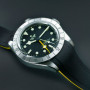 RubberB strap T807 for Tudor Black/Miltary Yellow