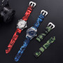 KronoKeeper Camouflage Rubber strap -Red