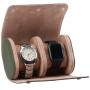 Karoni KronoKeeper - Leather Travel Case for 2 Watches