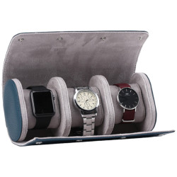 Karoni Case for 3 Watches by KronoKeeper - Luxurious Leather Protection