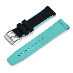 Rubber strap dual colors - Black/Green